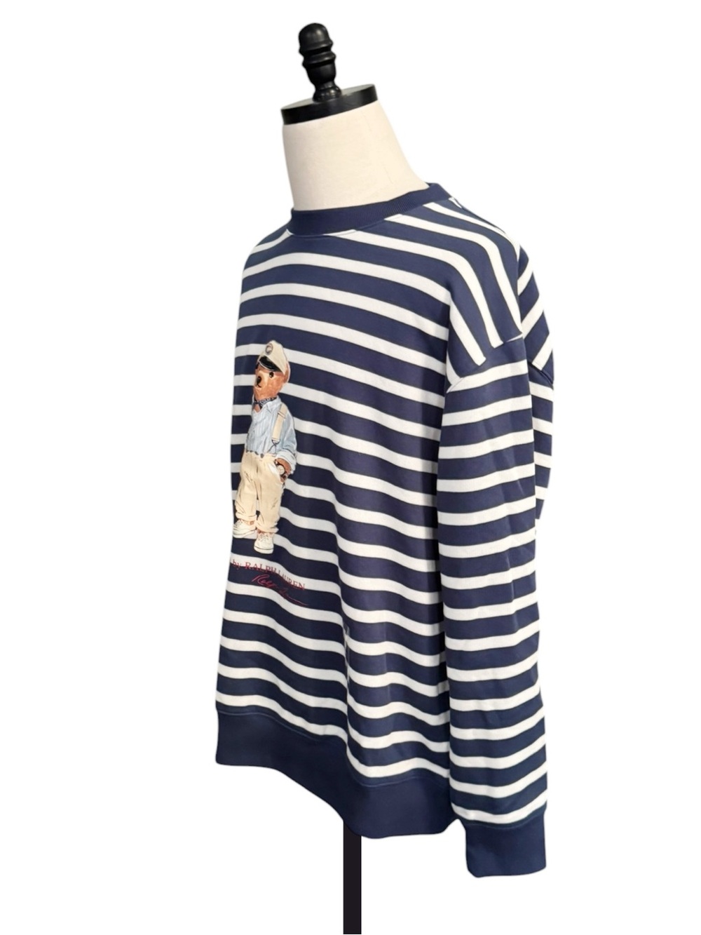 Polo Ralph Lauren Polo Bear Stripe Sweatshirt | 2XB NWT - Picture 3 of 9